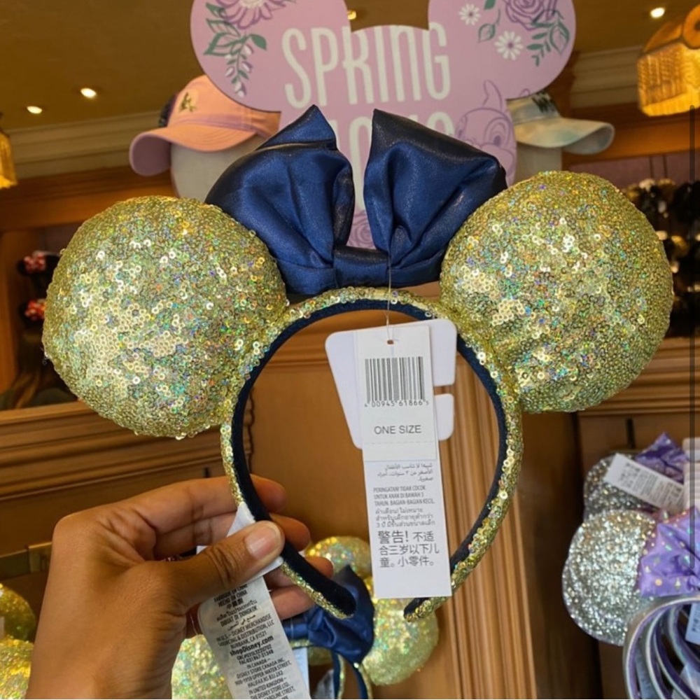 Mickey ears blue and gold